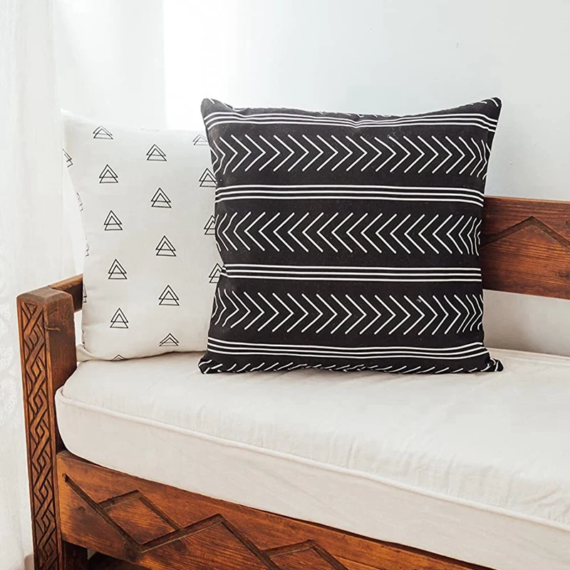 Набор подушек с геометрическим рисунком 45X45 см | Дом и сад