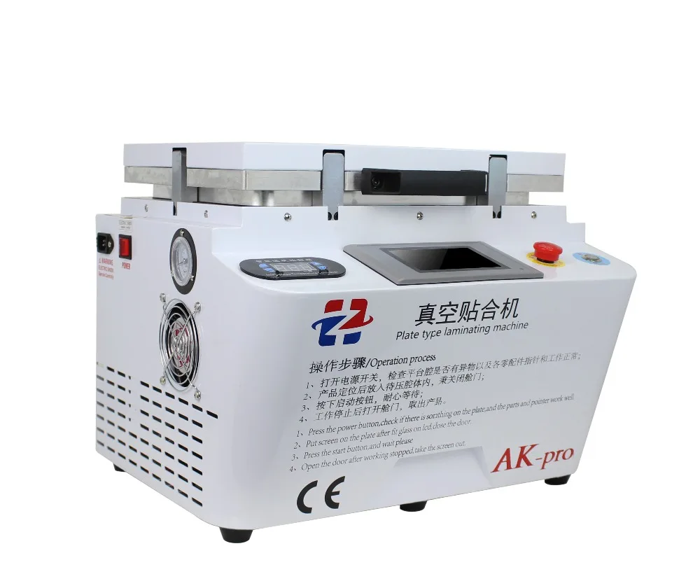 ak pro vacuum lamination machine oca laminator mobile phone screen repair lcd refurbish for iphone edge bubble remover free global shipping
