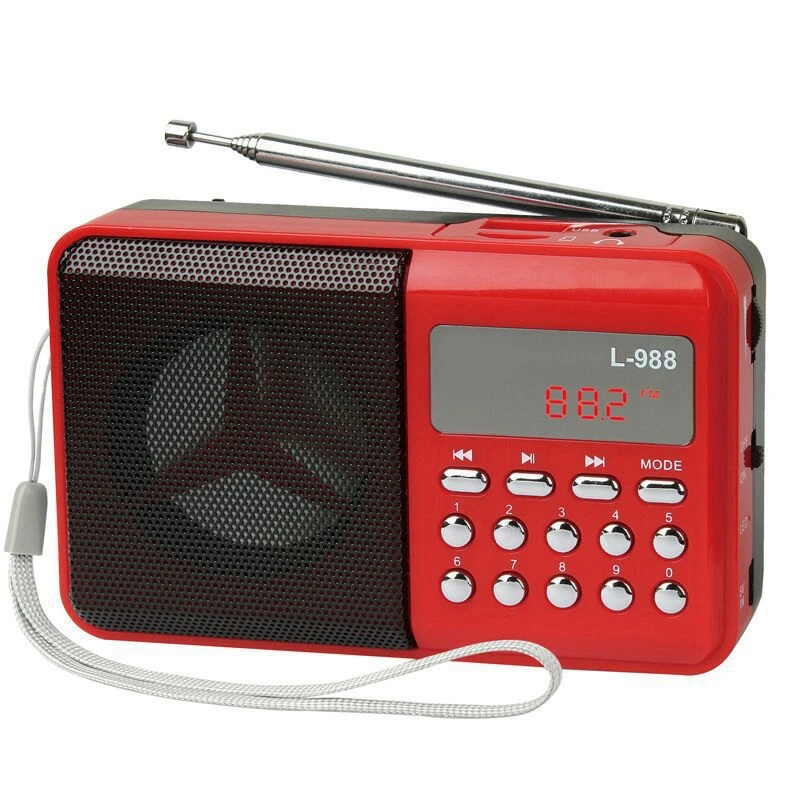 L-988 Hifi динамик микро-usb мини-динамик музыкальный плеер о-динамик с fm-радио mp3-плеер