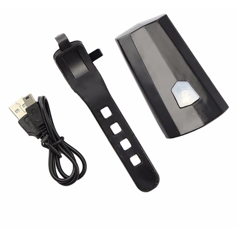 Велосипедный Головной фонарь 2 светодиода зарядка через USB защита от воды
