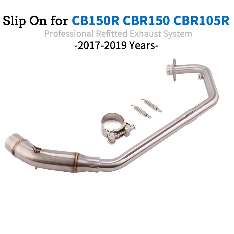 

Slip On For Honda CBR150 CBR150R CB150R CB 150 R CBR 150 Motorcycle Exhaust Escape Modified Front Middle Link Pipe Connection