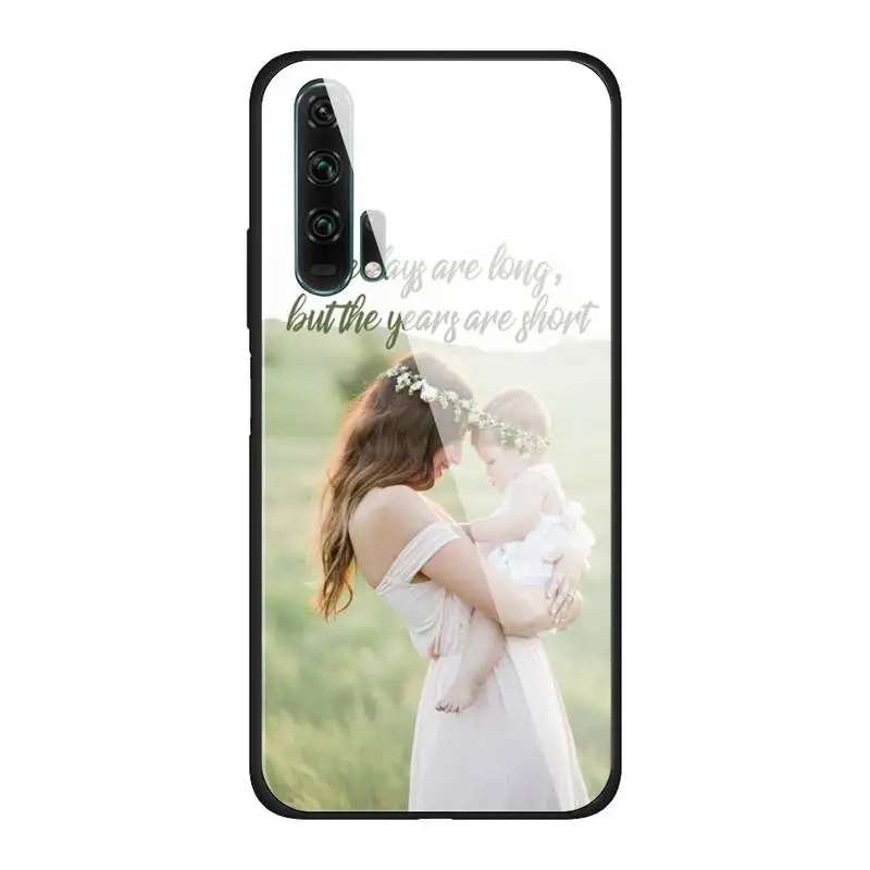 

Motherhood Glass Phone Case Back Shell For Huawei P20 Pro P30 Lite Mate 9 10 20 Pro Nova 3i 5 3E Cover Accessories