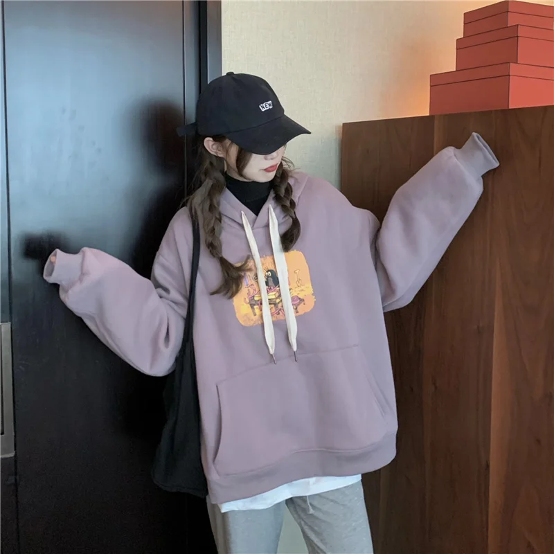 

Реальный снимок экономичный осенний зимний РЕТРО ПРИНТ свободный