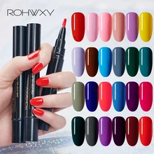 ROHWXY Гель-лак one step УФ светодиодный био-Гели Soak Off Гель-лак для маникюра 3 в 1 нейл-арта Лаки ручка Гибридный стойкий гель Краски