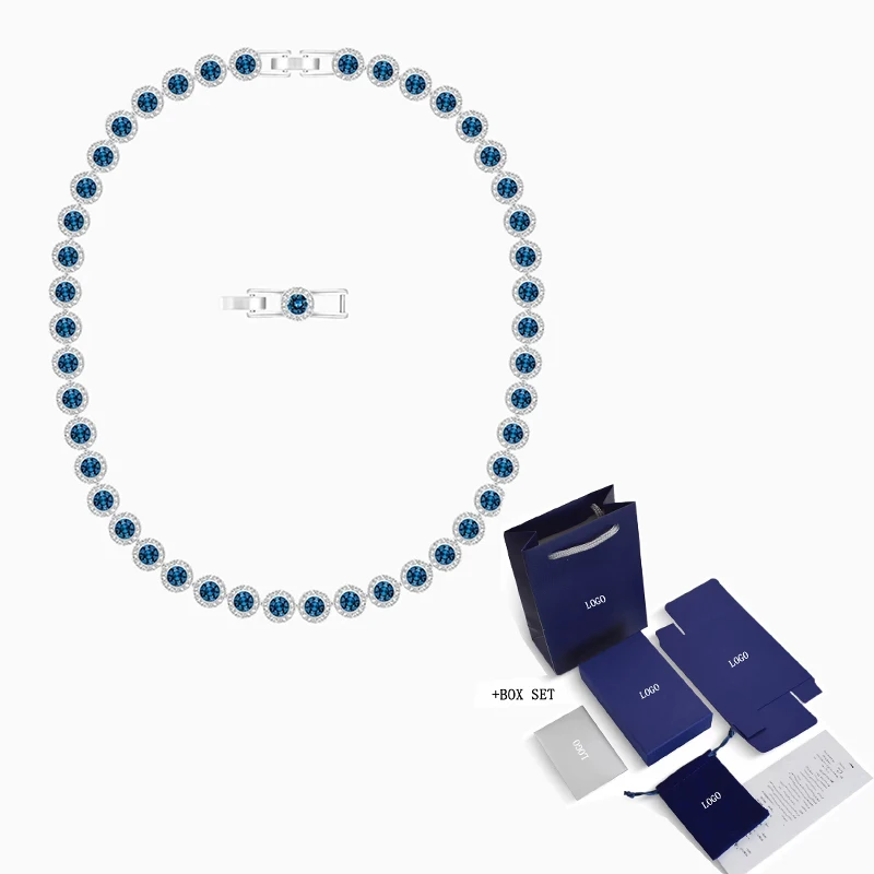 Fashion Jewelry SWA New ANGELIC NECKLACE Charming And Elegant Color Round Decoration Girlfriend Romantic Luxury Gift | Украшения и