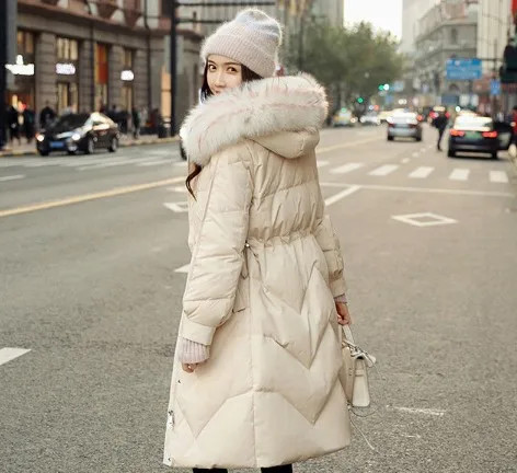 Женские Длинные парки в полоску с капюшоном и карманами повседневные теплые