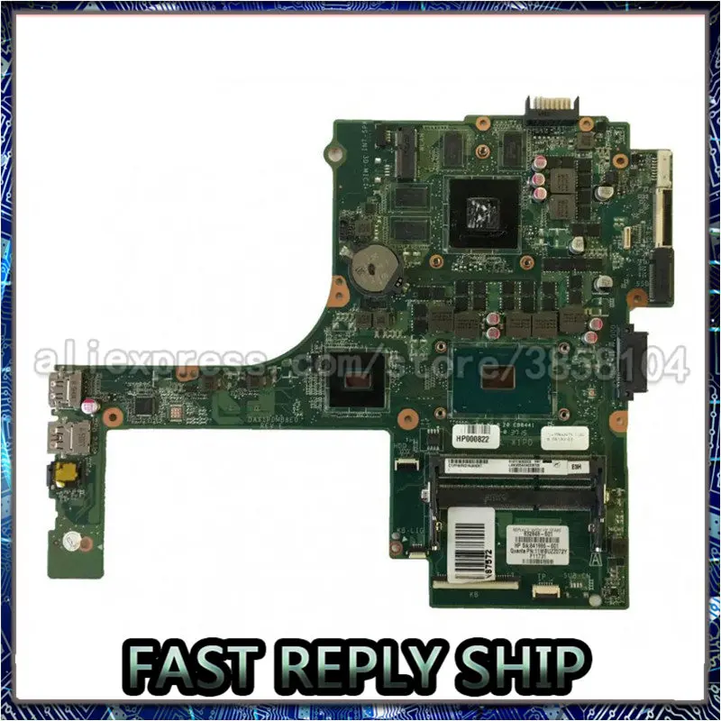Для hp 15-AK 15T-AK 832847-001 832847-501 832847-601 материнская плата для ноутбуков pc материнская плата DAX1PDMB8E0 i5-6300HQ CPU