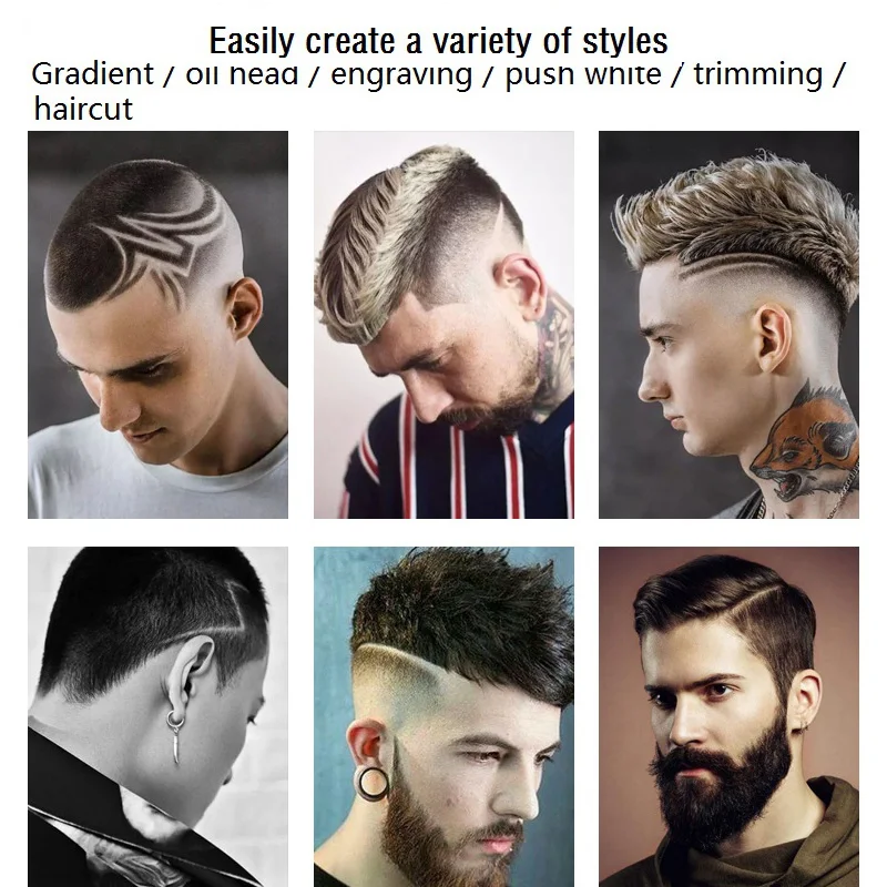 

Kemei Professional Electric Hair Clipper All Metal Rechargeable Hair Trimmer Haircut Shaving body men cutting Machine
