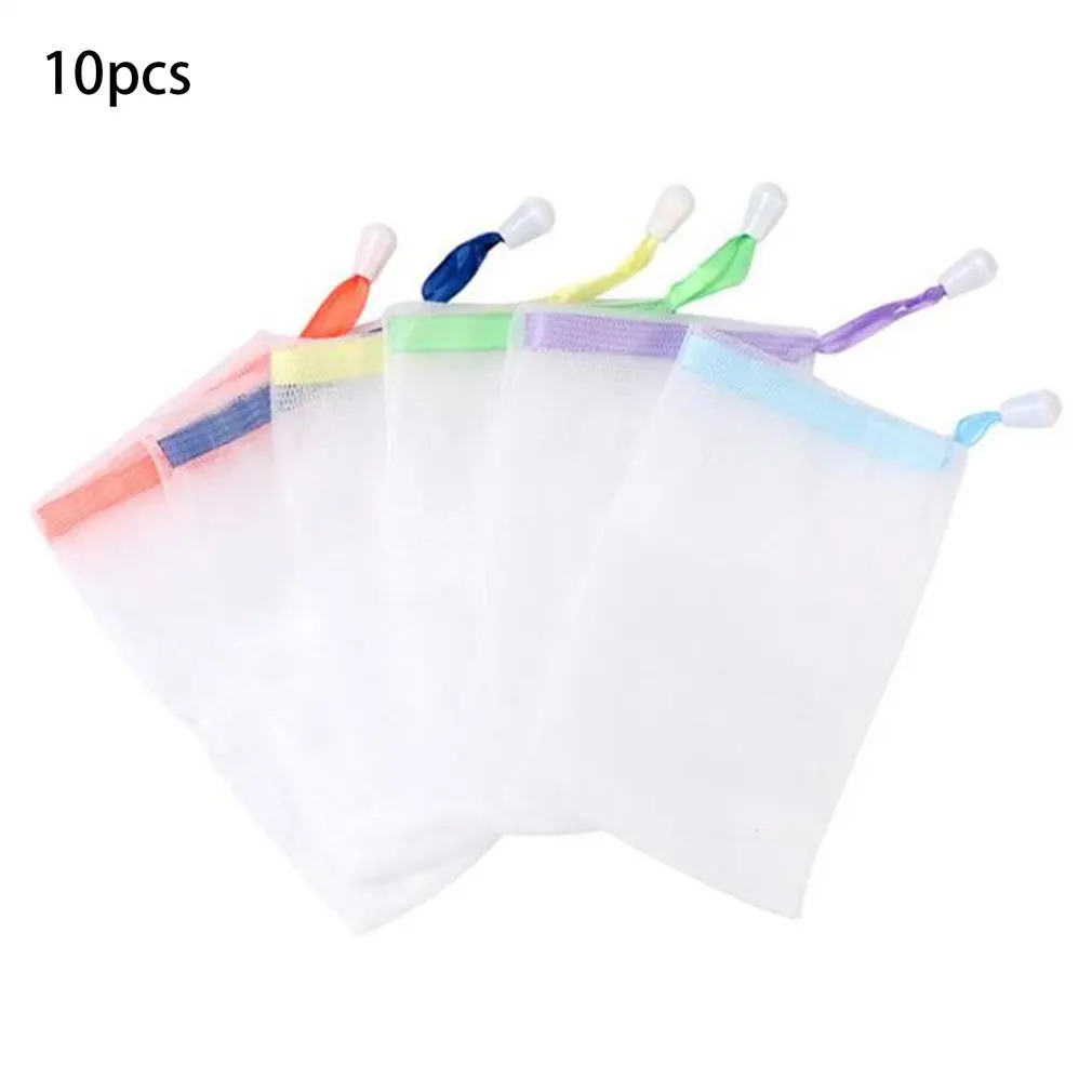 

Мешок для мыла портативный для ванной и душа ручной работы, сетчатая сетка для вспенивания и очищения, деликатная пена