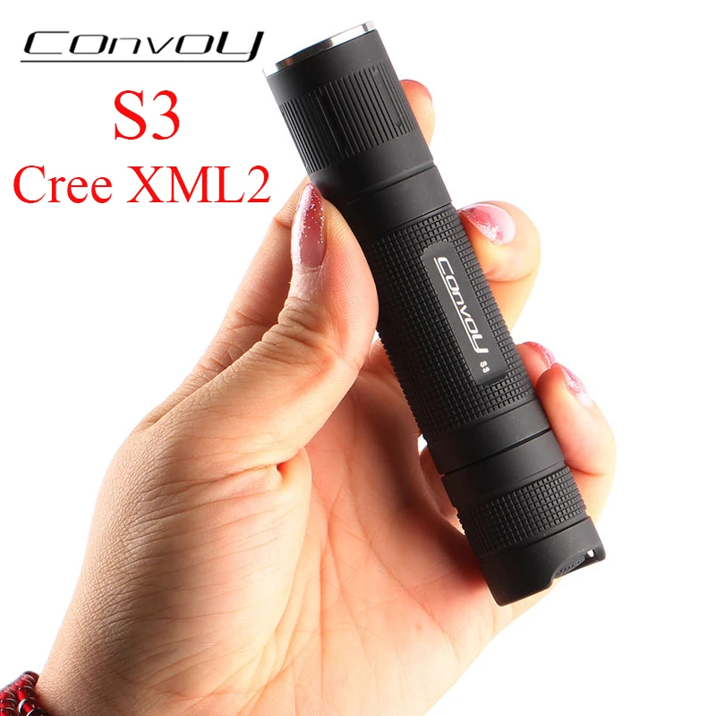 

Convoy S3 Cree XML2 LED Flashlight Camp Lanterna S2+ Plus Mini Linterna Led 18650 Flash Light Tactical Hand Lamp Work Light