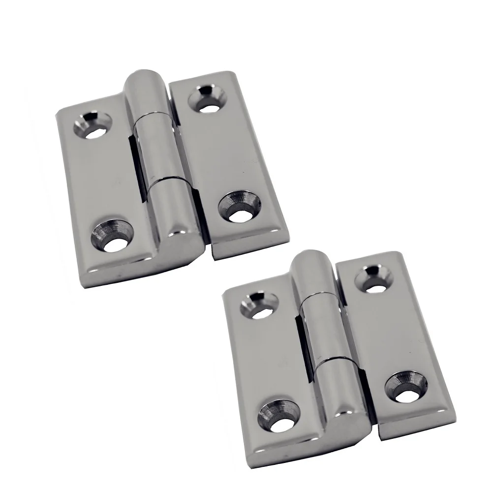 2 шт. 60 мм 304 Нержавеющая сталь дверные петли с 4 отверстиями Морская Лодка Яхта