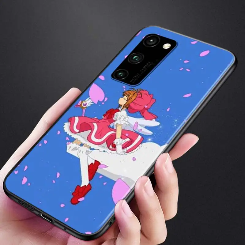 

Silicone Cover Cute Variety Sakura Girl for Huawei Honor 30 20S 20 10i 9S 9A 9C 9X 8X 10 9 Lite 8A 7C 7A Pro Phone Case