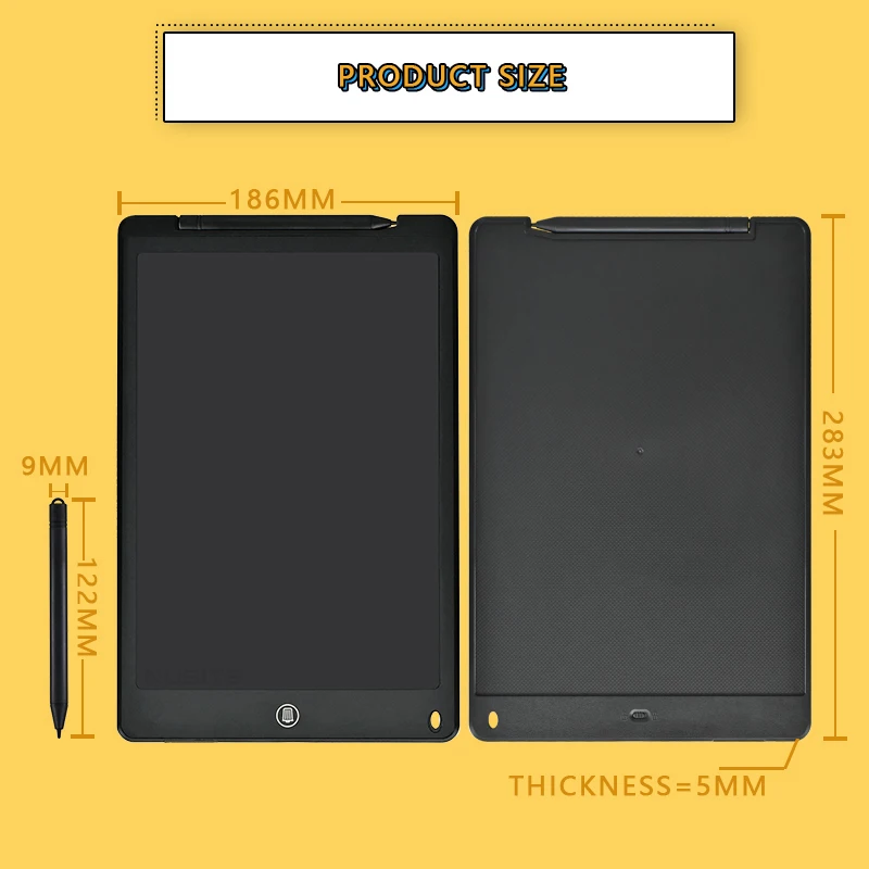 

10/12 Inch LCD Writing Tablet Electronic Drawing Doodle Board Digital Colorful Handwriting Pad Perfect Gifts for Kids and Adults
