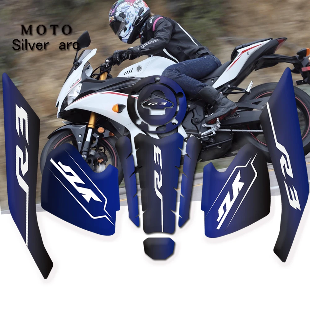 Защитная Наклейка для бака мотоцикла YAMAHA YZFR3 YZF-R3 YZF R3 2019 2020 | Автомобили и