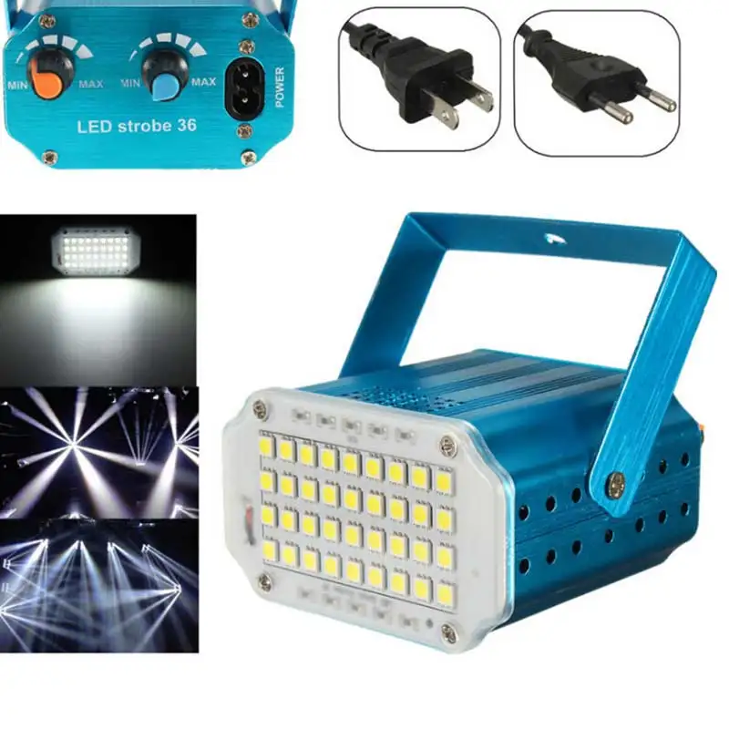 Mini 36led s SMD 5050 Led стробосветильник вращающийся светодиодный сценический свет для