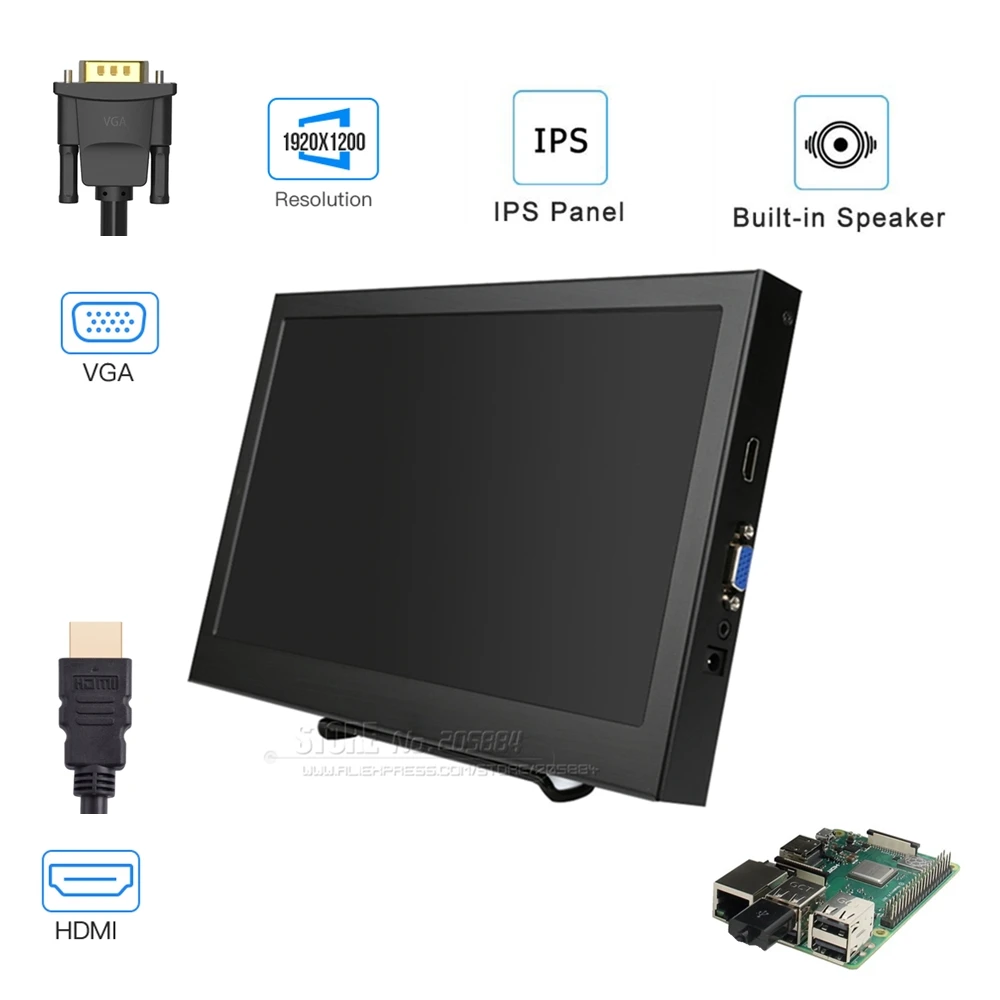

Raspberry Pie / monitor monitor monitor 13.3 "VGA / HDMI interface monitor 1920x1080 IPS