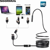 new 3in1 mini endoscope type c micro usb pc inspection eorescope camera 8mm waterproof endoscopes 2 0 megapixel dropshipping