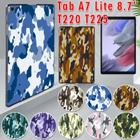 case for samsung galaxy tab a7 lite 8 7 sm t220 sm t225 camouflage pattern ultra thin cover for tab a7 lite 2021 tablet case