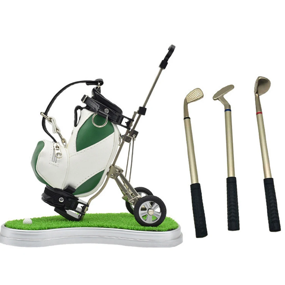 

Christmas Clubs Lawn Base With Holder Sign Golf Pen Set Souvenirs Golfer Zinc Alloy Stationery Desk Decoration Birthday Gift