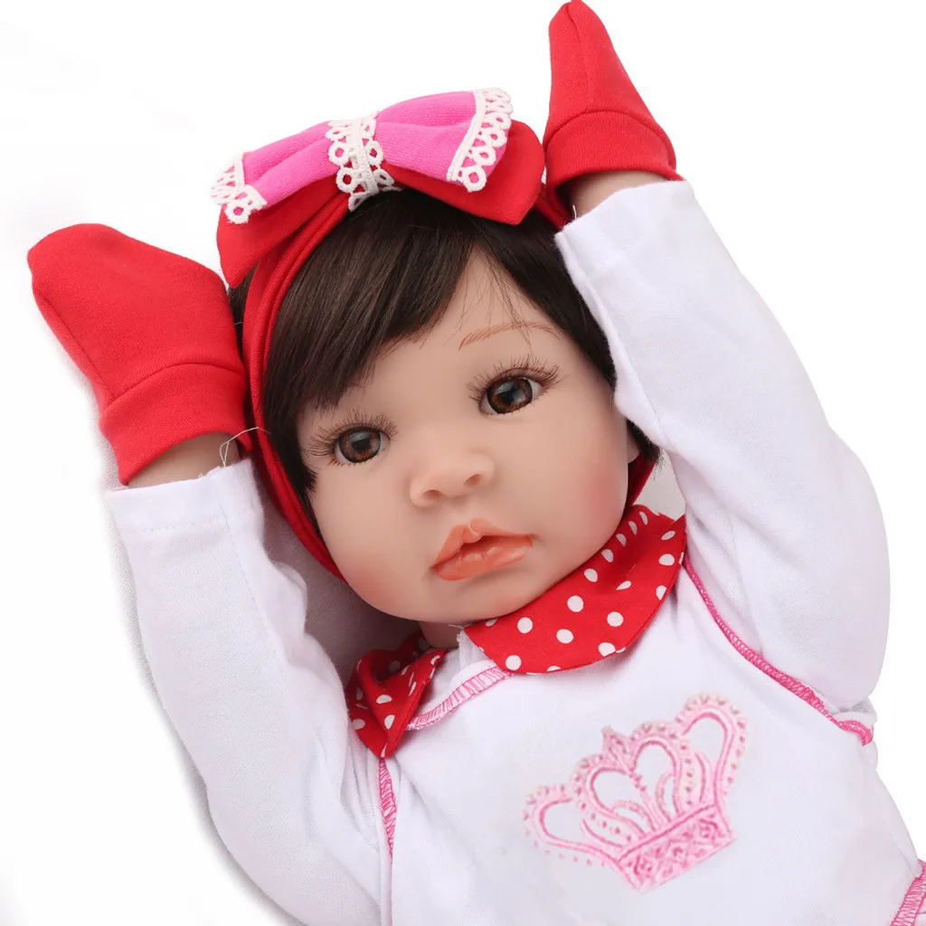 Реалистичная силиконовая кукла реборн Npk 56 см полностью виниловая Кукла младенец
