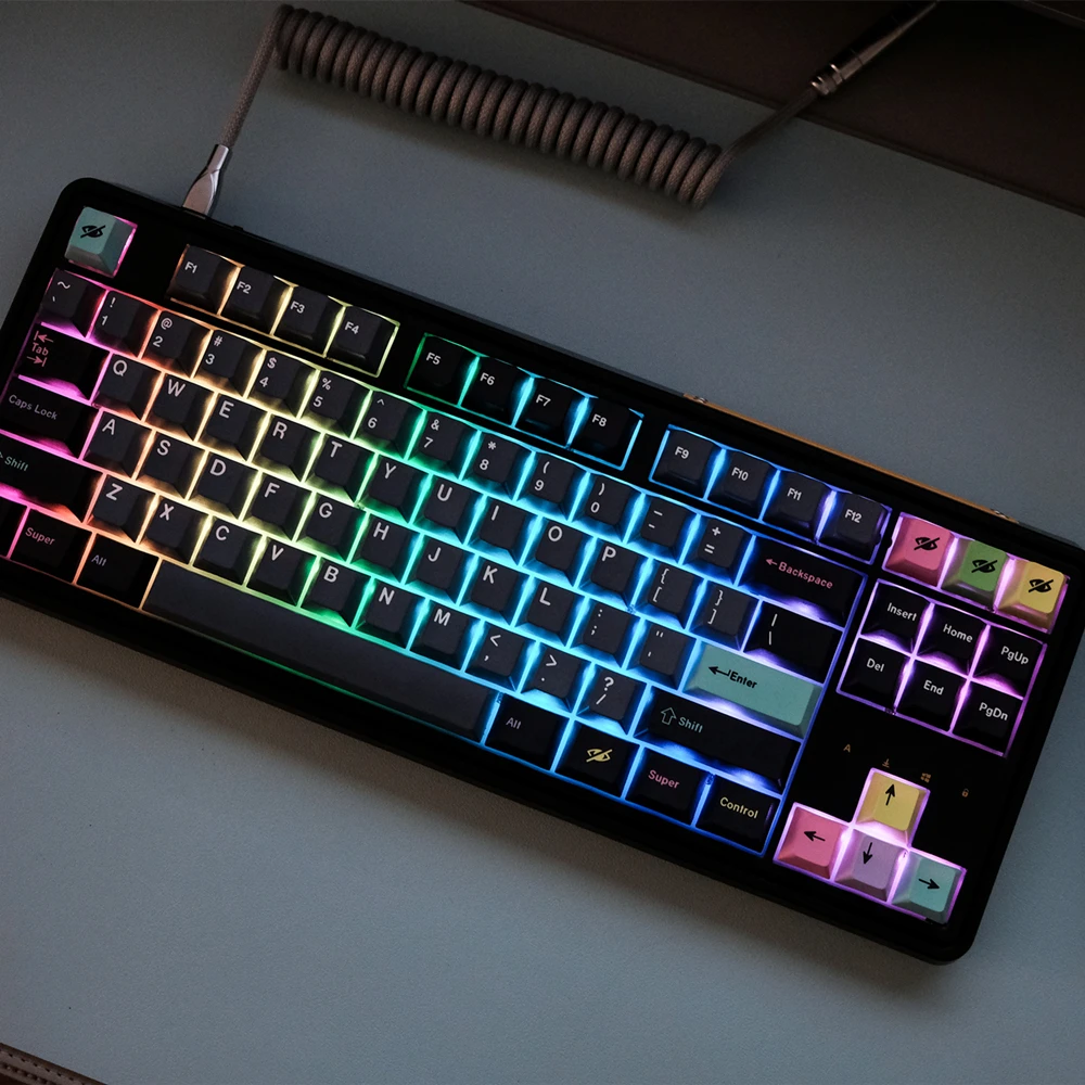 Клавиатура GMK Dracula 141 клавиши/набор клавиш клавиатура PBT DYE-SUB Cherry Profile для