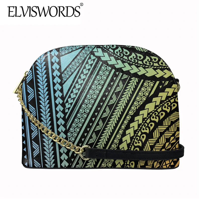 

Женская сумка из полиуретана, с Полинезийским племенным узором