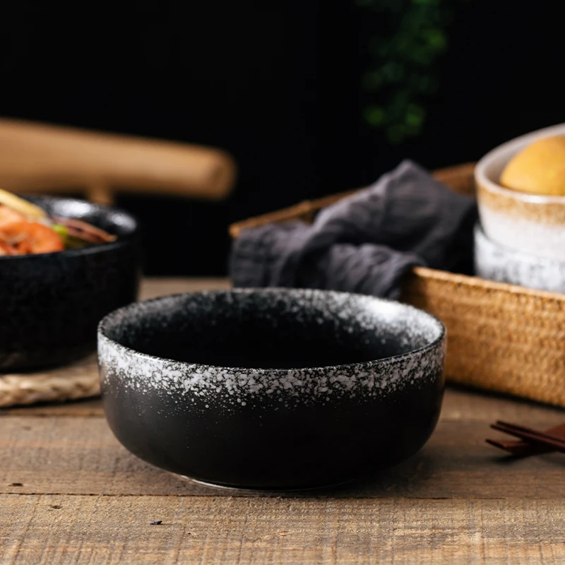 

Japanese Style Ceramical Bowls 4.5 Inches 6 Inches,Porcelain Kitchen Soup,Ramen Dinnerware,Fruit, Salad,Rice Tableware