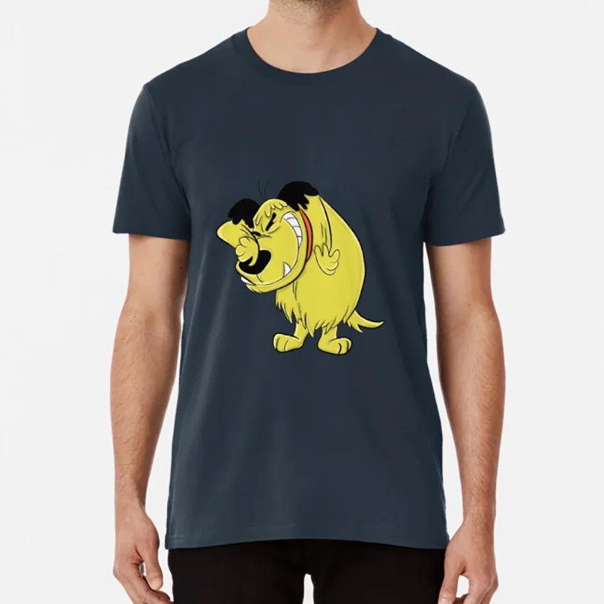 Футболка Muttley muttley mutley с героями мультфильмов Смеющийся смех собака юмором hihi heehee