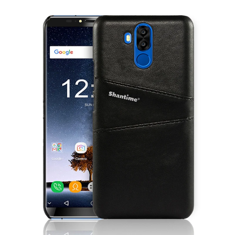 Роскошный Винтажный чехол из искусственной кожи чехол для Oukitel K6 чехол Чехол для бизнес телефона чехол для Oukitel K6 кошелек с отделениями для карт чехол - Цвет: BLACK