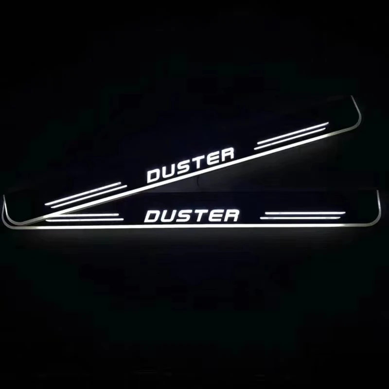 

eOsuns led moving door scuff for Renault duster Kangoo dynamic door sill plate flat lining overlay Flowing/still light