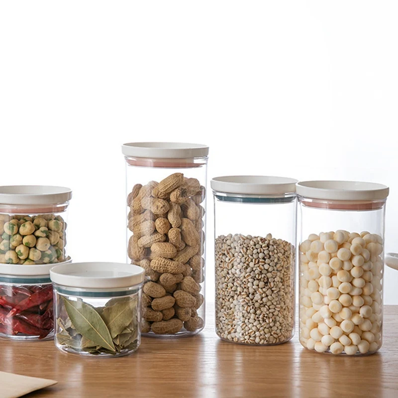 Superimposed Grain Storage Tank Useful Food Box Plastic Kitchen Sealed Jar Fresh-keeping | Дом и сад