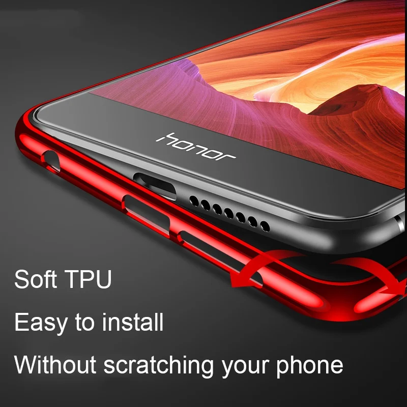 UPaitou прозрачный TPU силиконовый блестящий чехол для huawei P9 P10 плюс P20 Коврики Honor 8 Pro V9