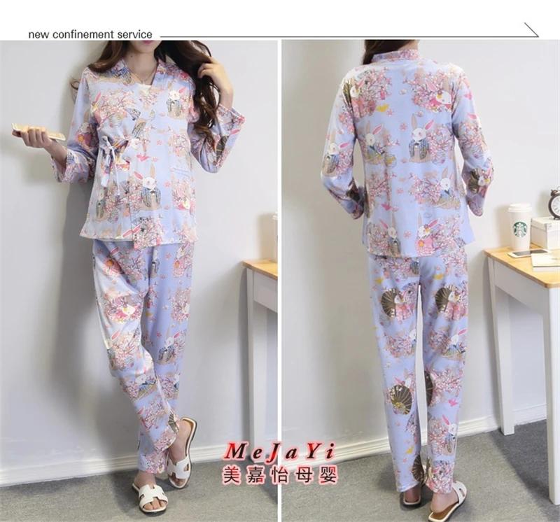 3 шт./компл. пижамы для кормящих матерей одежда сна грудного вскармливания Одежда