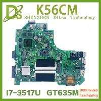 kefu k56cm for asus k56cb k56cm a56c s550cm laptop motherboard i7 3537u gt635m mainboard test k56cm mainboard non integrated