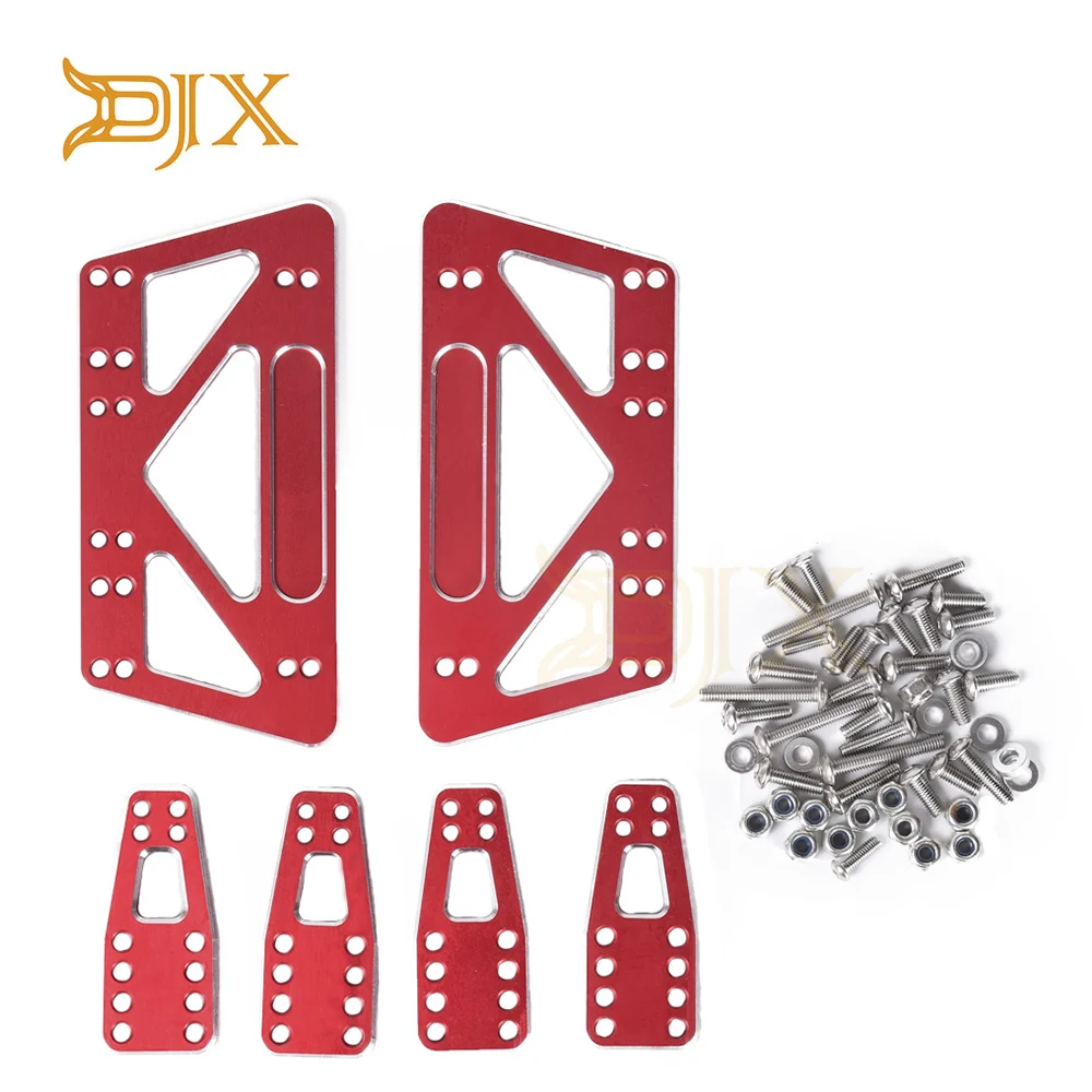 DJX CNC обработанное шасси и ударное Крепление подъемник для 1/10 RC Гусеничный