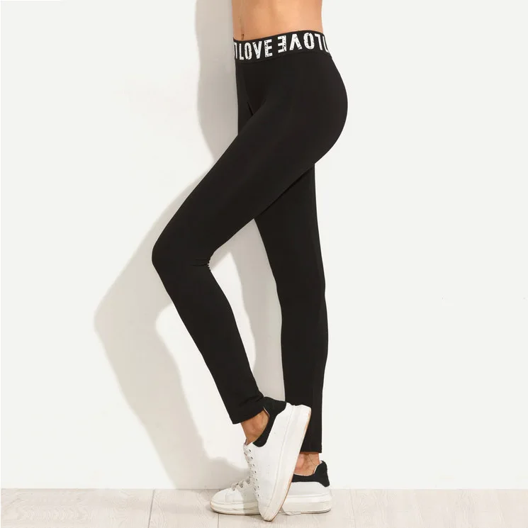 Женские сексуальные спортивные брюки с буквенным принтом колготки для йоги
