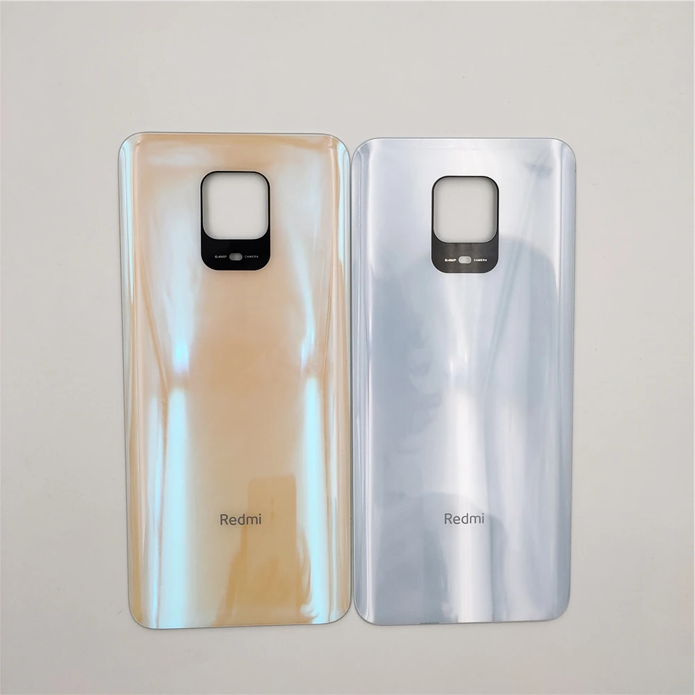 Оригинал для Xiaomi Redmi Note 9S 9 S Крышка батарейного отсека заднее стекло Корпус