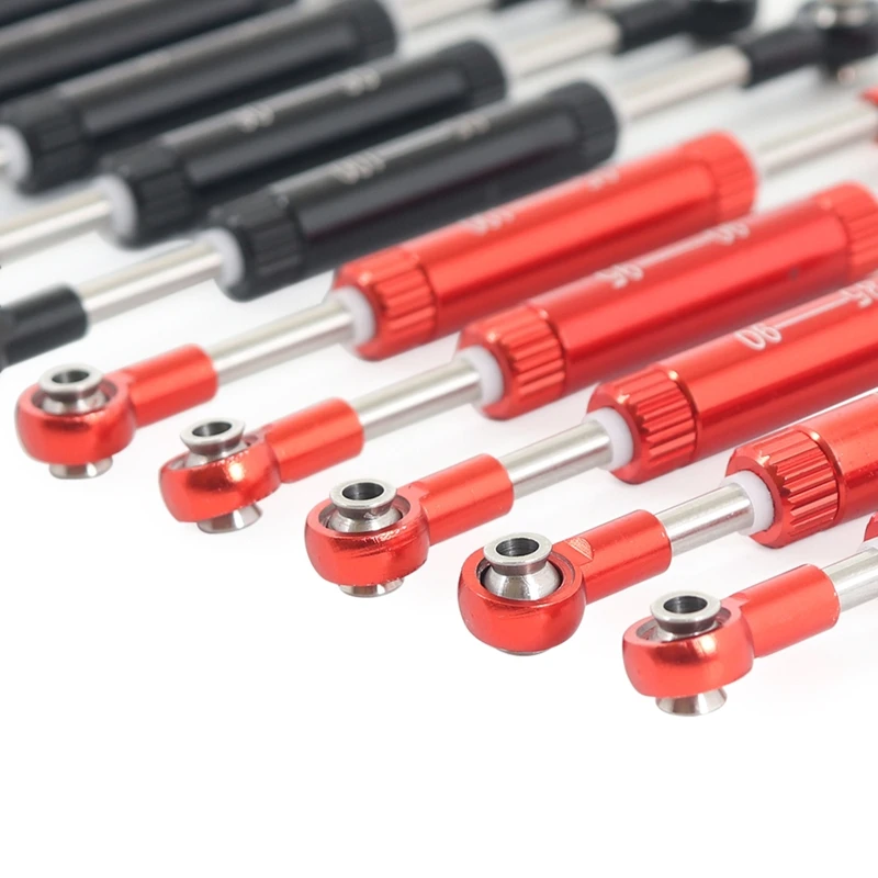 

1/10 Adjustable Length(85-90)Servos Pull Rod-Steering Lever for RC Crawler Remote Control Toys Car SCX10 90046 TRX4