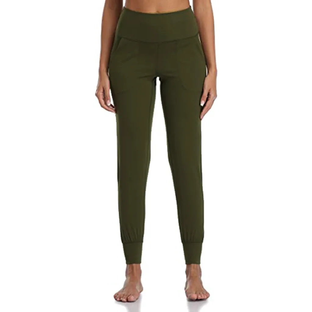 

Sport Leggings For Fitness Women Fitness Push Up Elastic Pocket Solid Color Legging High Waist Plus Size Workout Pants Slim #YL5