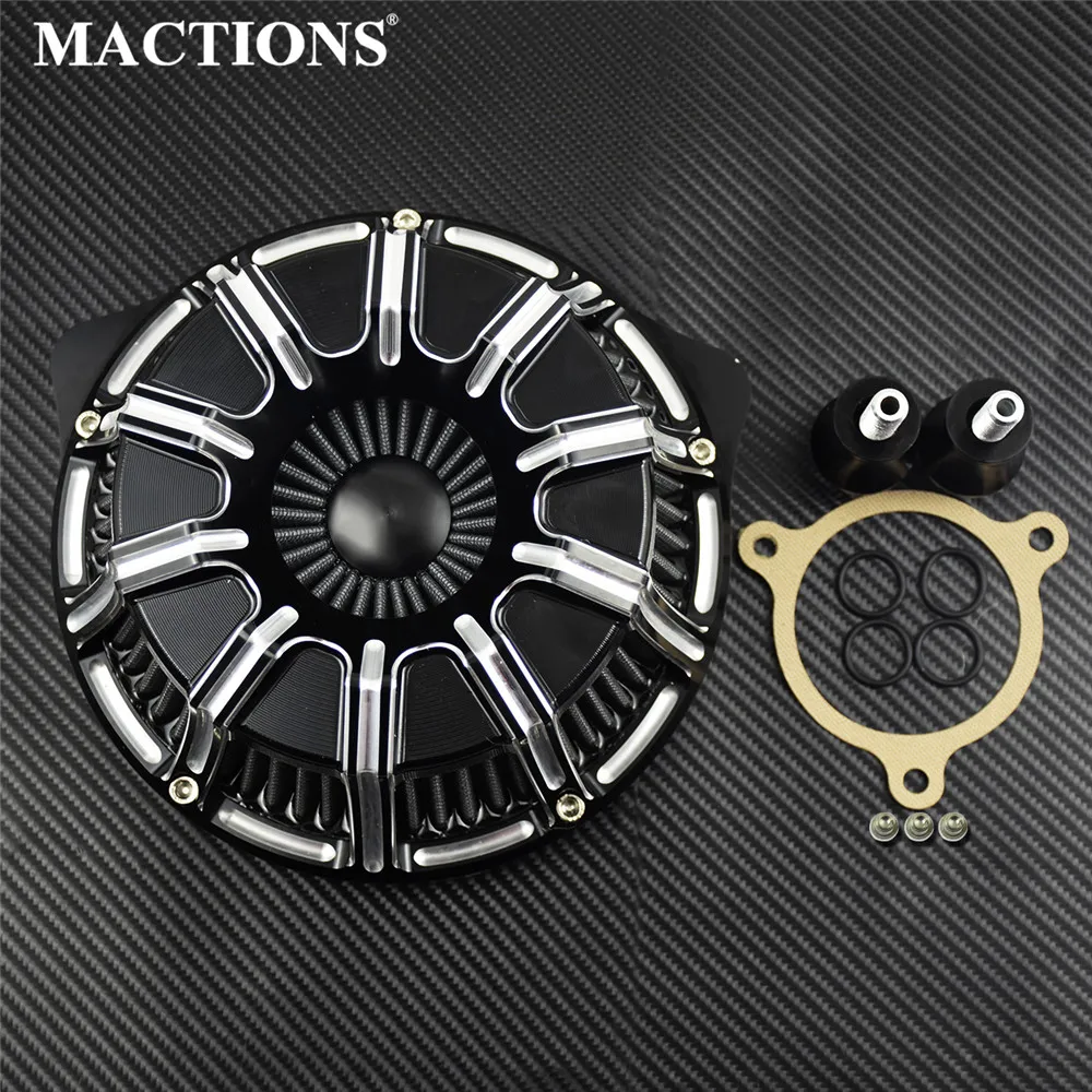 Мотоцикл CNC ремесла воздухоочиститель Впускной фильтр комплект Алюминий для Harley