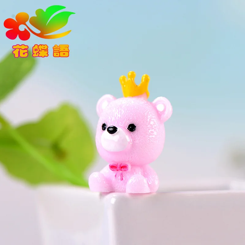 Корона Медведь Король Россия бруин панда маленькая статуя пастбища фигурка