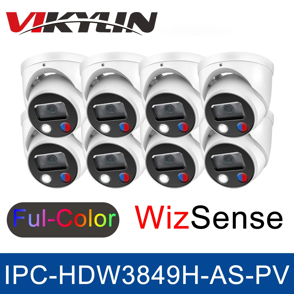 

IP-камера Dahua OEM IPC-HDW3849H-AS-PV, 8 Мп, полноцветное активное сдерживание, 4K POE, встроенный микрофон, динамик, IP-камера WizSense