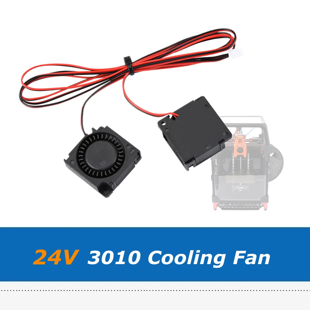 

Voron V0.1 DC 24V 3010 Cooling Fan Blower Fan 30*30*10mm With 630mm Cable Length For Voron 0.1 3D Printer Parts