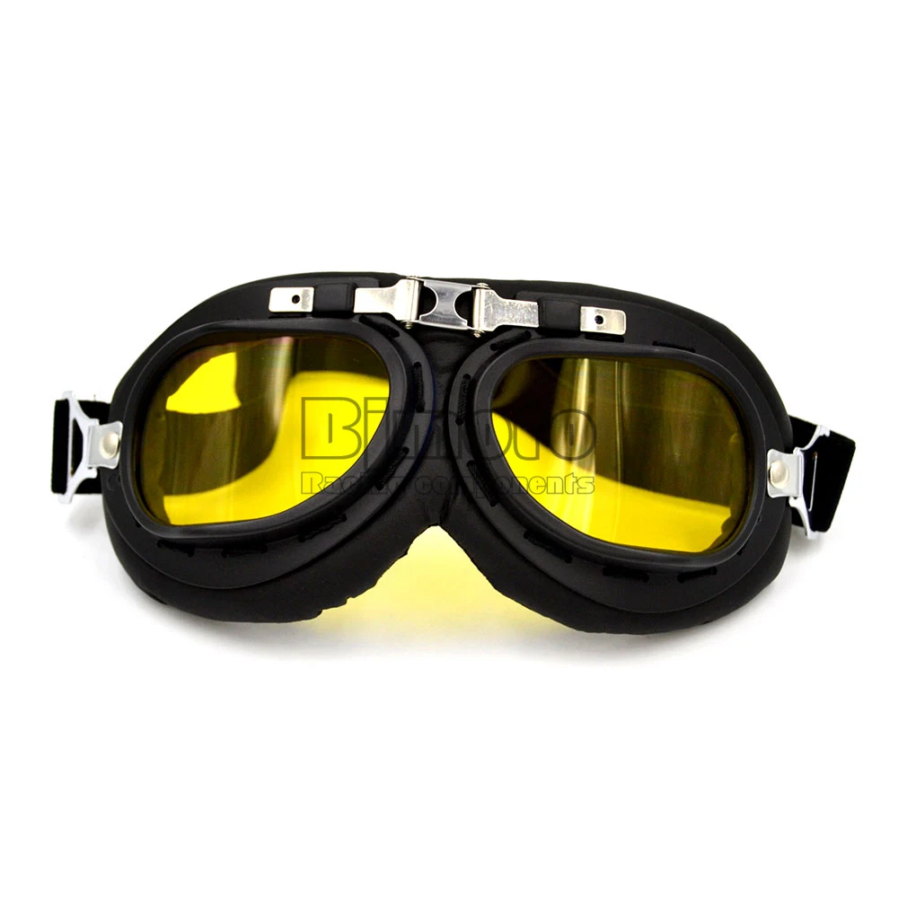 Vintage Motorcycle Goggles Glasses Retro Pilot Cruiser Steampunk Motocross Classic ATV Bike UV Protection Sunglasses | Автомобили и