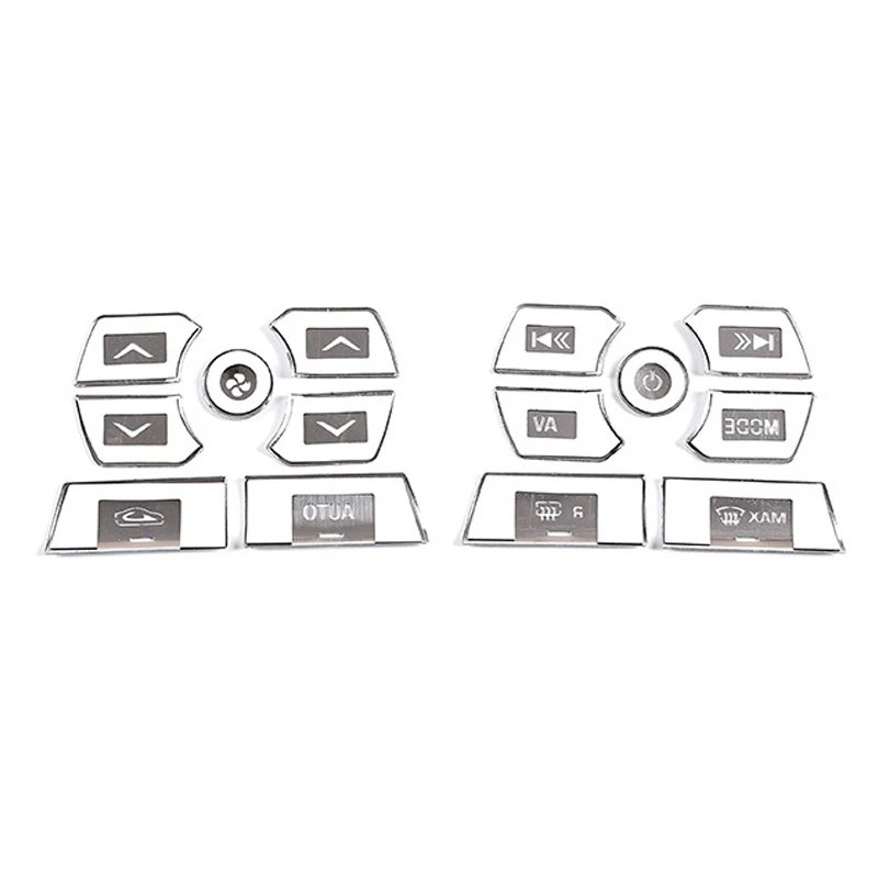 

21 PCS Car Central Control Air Conditioning Multimedia Volume Button Stickers Cover Trim for XF 2012-2015 Accessories