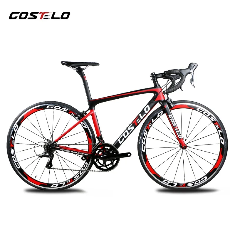 Costelo speedmachine, шоссейный велосипед, карбоновый велосипед, полный велосипед 40 мм, колеса, 3500 группа, руль для велосипеда, дешевый велосипед - Цвет: red color