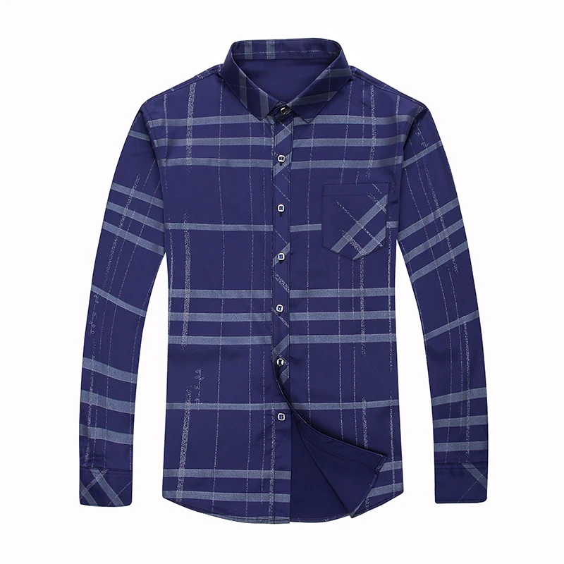 Новинка брендовые роскошные мужские рубашки весенние с длинными рукавами