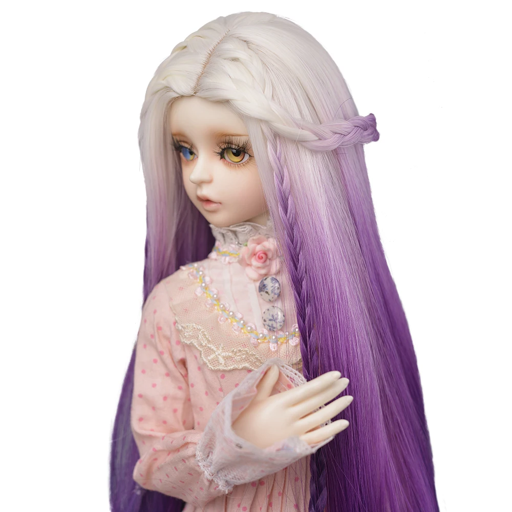 Кукольные парики для шарнирных кукол 1/4 1/3 длинные кудрявые белые розовые