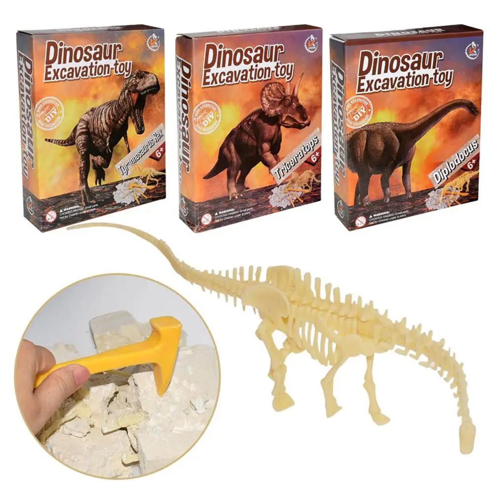 

New Hot Creative DIY Dinosaur Model Children's Science Puzzle Archaeological Mining Toy Dinosaur Model Making Toy Family Kit