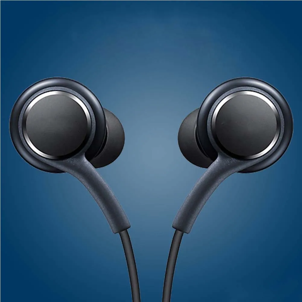 Classic Earphone with Microphone wheat bass Good Sound Wired Earpiece 3.5mm Audio Headpiece for Samsung S8+ s8plus #0102 | Электроника